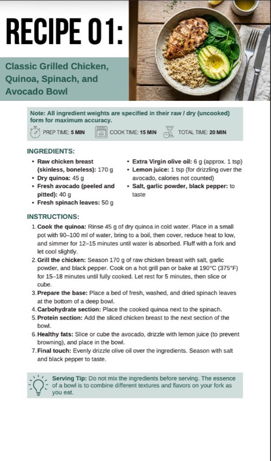 Classic PDF recipe page